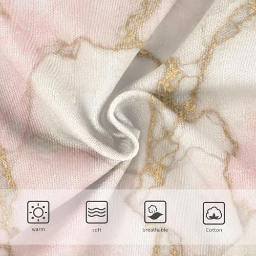 Girls Underwear Toddler 2t Cotton Panties Little Girl Colorful Briefs Undies Kids Pink White Marble Golden Veins3