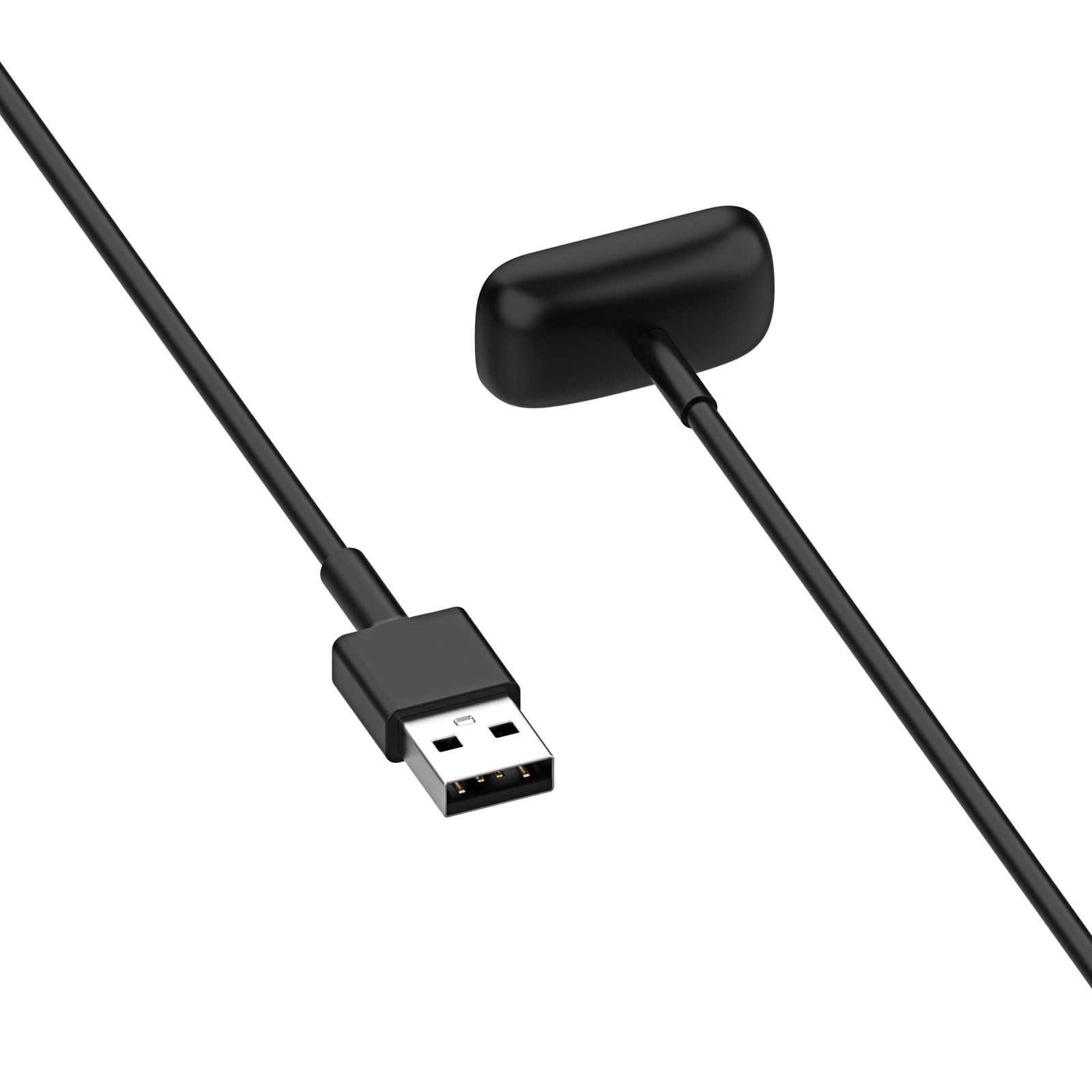 AKYGA AK-SW-45 kabel do ładowania USB, kompatybilny z Fitbit Luxe/Charge 5 / Charge 6, 1 m, czarna ładowarka