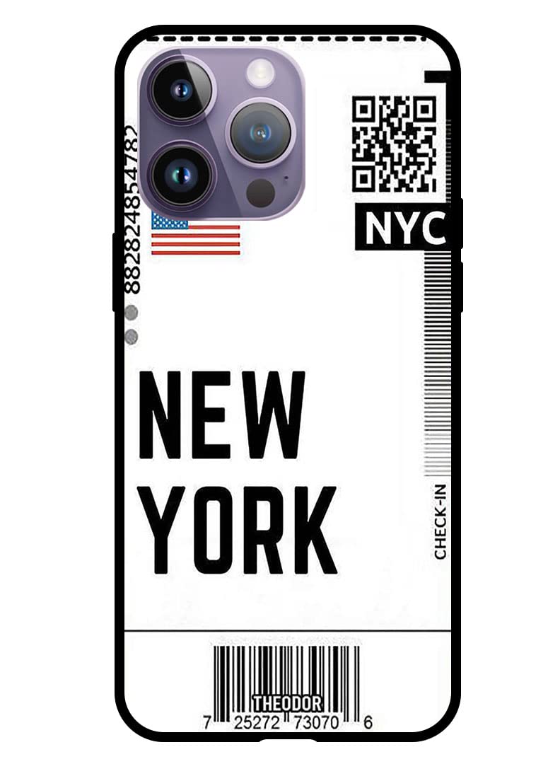 Protective Case Anti - Drop Shock Absiorption Anti Scratch Hard Back Cover For Apple iPhone 14 Pro 6.1" Nyc