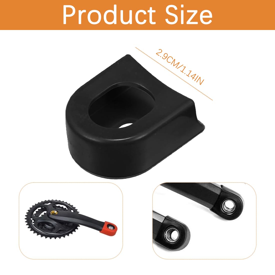 Protecteurs De Manivelle En Silicone Pour VTT Et Vélo - Paire De 2, Protection Anti-chocs Et Anti-rayures