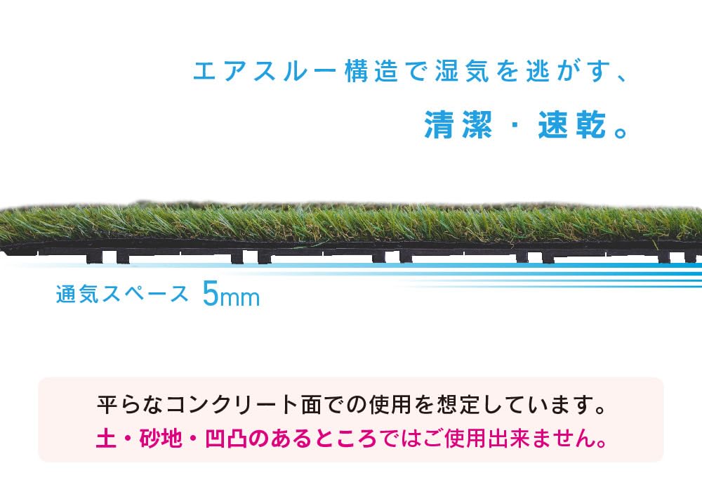 Amazon | 人工芝用下敷きパネル 50cm×50cm 人工芝 人工 芝生