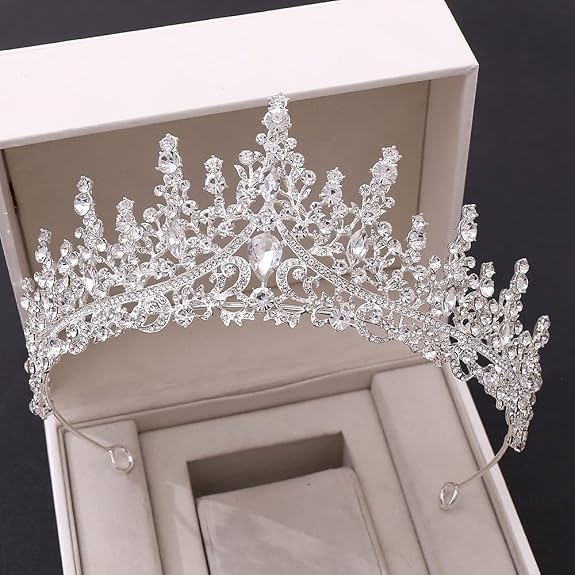 Tiara de novia hecha a mano para coronar tu historia de amor con cristales de lujo vintage 2