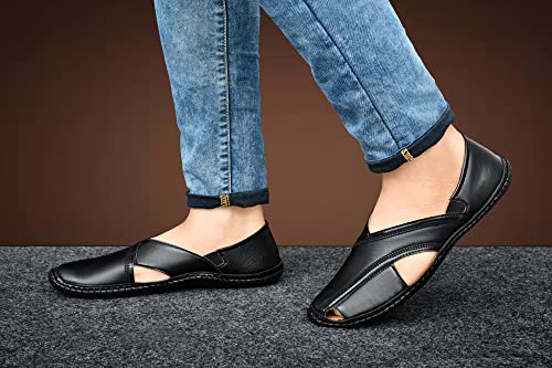 Karaddi-5079-Mens-Loafer-Stylish-Ethnic-Peshawari-Nagra-Mojadi-Sherwani-Sandals-Wedding-Latest-Kolhapuri-Brown-Tan-Black-Shoes-for-Men