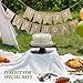 ANBOXIT Cake Stand with Dome Lid, Acacia Wood Cake Plate with Cover, Wooden Cake Display Stand with Acrylic Dome - Footed