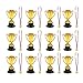 STOBOK 24pcs Jouets pour Enfants Mini Plastique Mini Tasses et médailles en Or pour Les Fournitures de Parti Prix Jouets d'apprentissage précoce pour Enfants (12 * trophées + 12 * médailles)