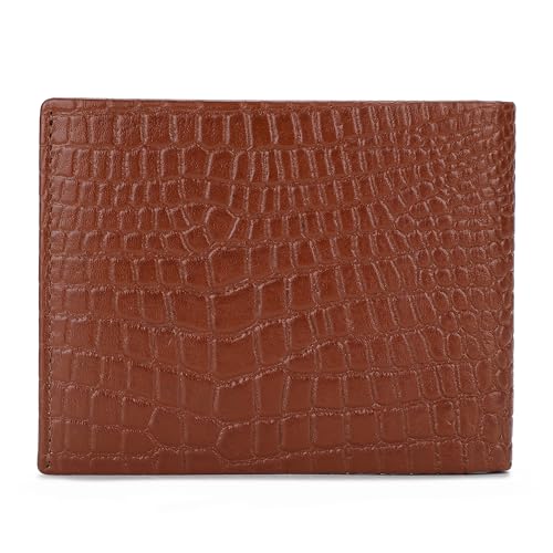 Image of K London Leather Design Original Purses for Men RFID Leather Gents Wallets Card Holder Gents Purse(7027 Brown)