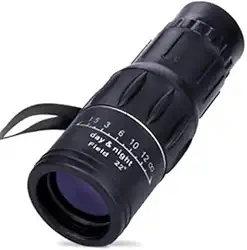 Monóculo Tático 16x52 com Alcance de Até 8km | Luneta Portátil de Alta Nitidez | Visão Ampliada para Camping, Trilhas, Caça e Observação
