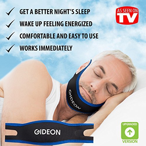 Gideon™ Adjustable Anti-Snoring Chin Strap – Natural and Instant Snore Relief – Stop Snoring Solution - Natural, Fast and Simple