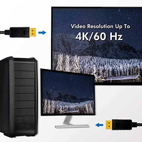 Cable DisplayPort LogiLink CV0113 compatible con monitores gaming y tarjetas gráficas de PC 3