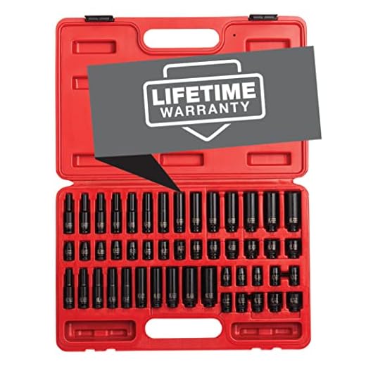 SUNEX TOOLS 1848, 1/4 Inch Drive Master Impact Socket Set, 48-Piece, SAE/Metric, 3/16 Inch - 9/16 Inch, 4mm - 15mm, Standard/Deep, Cr-Mo Alloy Steel, Radius Corner Design, Heavy Duty Storage Case