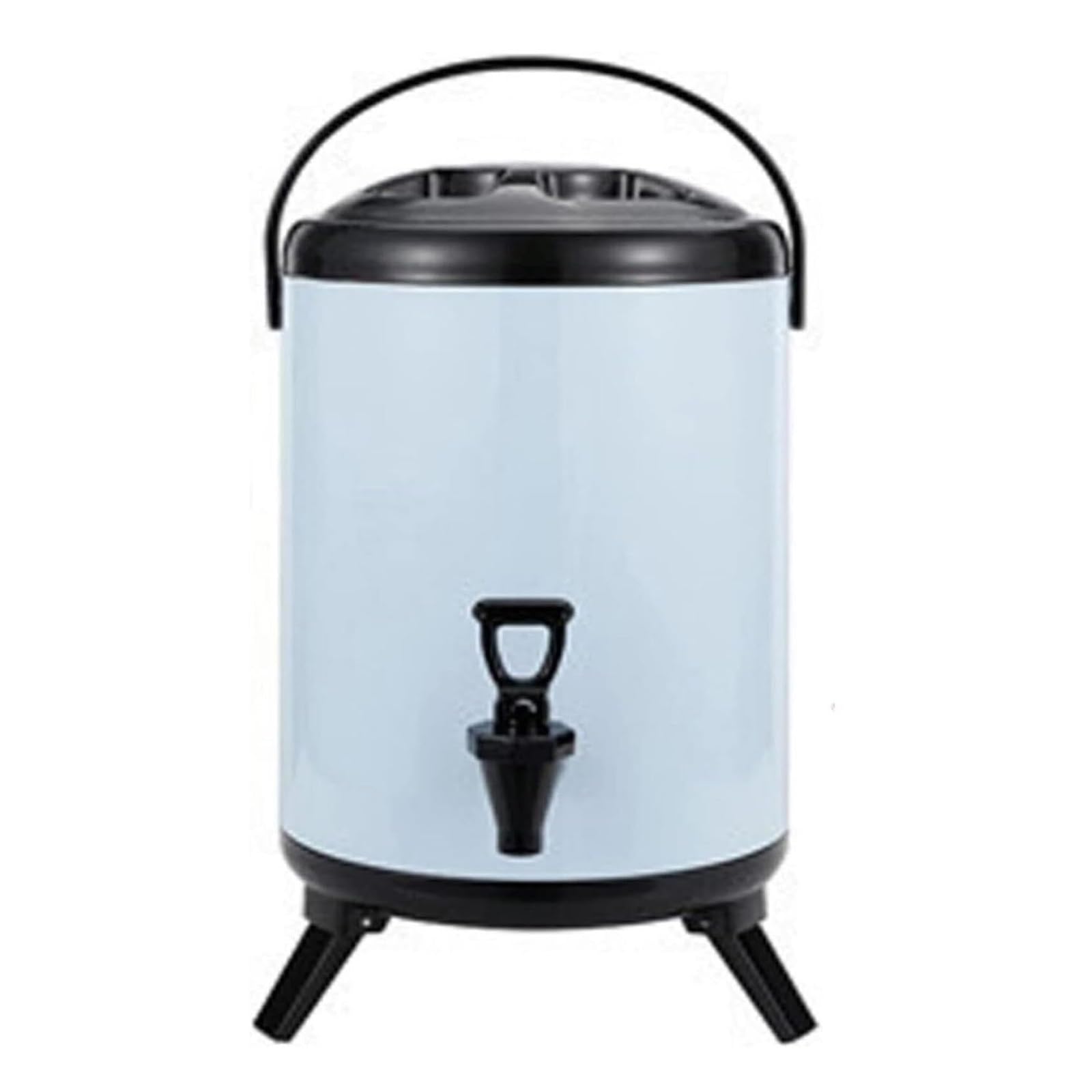 asdchZen Insulated Drinks Dispenser With Tap, Stainless Steel Beverage Dispenser For Milk Tea Coffee, Hot Cold Drink Dispenser Bucket,B-12L