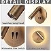 Wall Mount Reading Light for Bed, Backlight Night Wall Lamp, Hardwired Sconce with Switch, Adjustable Wall Sconce Surface Mount Book Reading Lamp,LED Wall Lighting for Bedroom Bedside Lamps (Bronze)