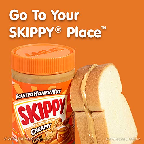 Image of SKIPPY ROASTED HONEY NUT Creamy Peanut Butter, 16.3 Ounce (Pack of 12)