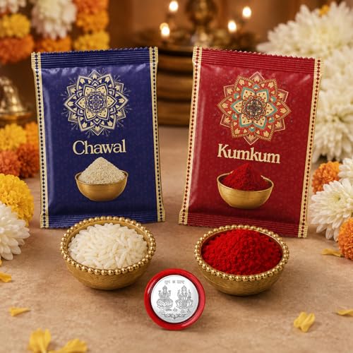 Image of Oblivion Rakhi Set of 2 for Brothers with Reusable Orange 750ml Water Bottle, Om Peacock Feather and BRO Sunglasses Rakhi, Roli Chawal, Shagun Coin and Greeting Card