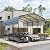 Carport Canopy Heavy Duty Carports, 12'x 20'Heavy Duty Carport Canopy with Galvanized Metal Roof and Frame
