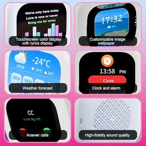 Mini enceinte de musique portable extérieure avec écran tactile - 4