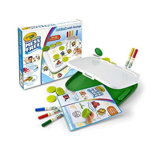 Crayola Color Wonder Mess Free Art Desk with Stamps, Kids Indoor Activities At Home, Over 20 Pieces, Gift