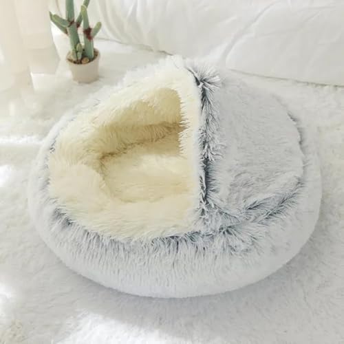 Caminha Para Pet Nuvem Redonda Alta Média 50cm X 50cm Cinza