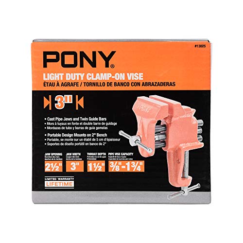 Pony 13025 Braçadeira leve de 7,6 cm no torno