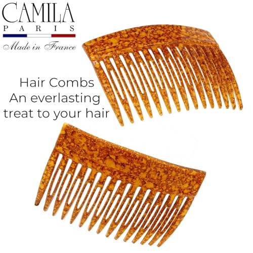 Image of Camila Paris CP3330 Hair Side Comb, 3 inch Small French Twist Hair Combs Clips