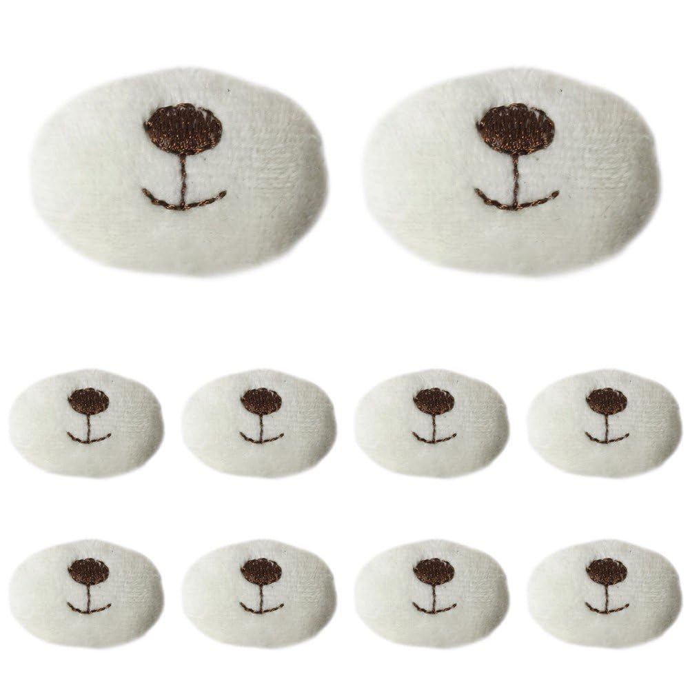 Baokuan Style 4 10Pcs Bear Mouth Accessories Nose For Crochet Animals Safety For Stuffed Animals Safety Nose Bulk Craft Supplies Crochet Nose For Animals Diy Accessory Safety For Diy Nose
