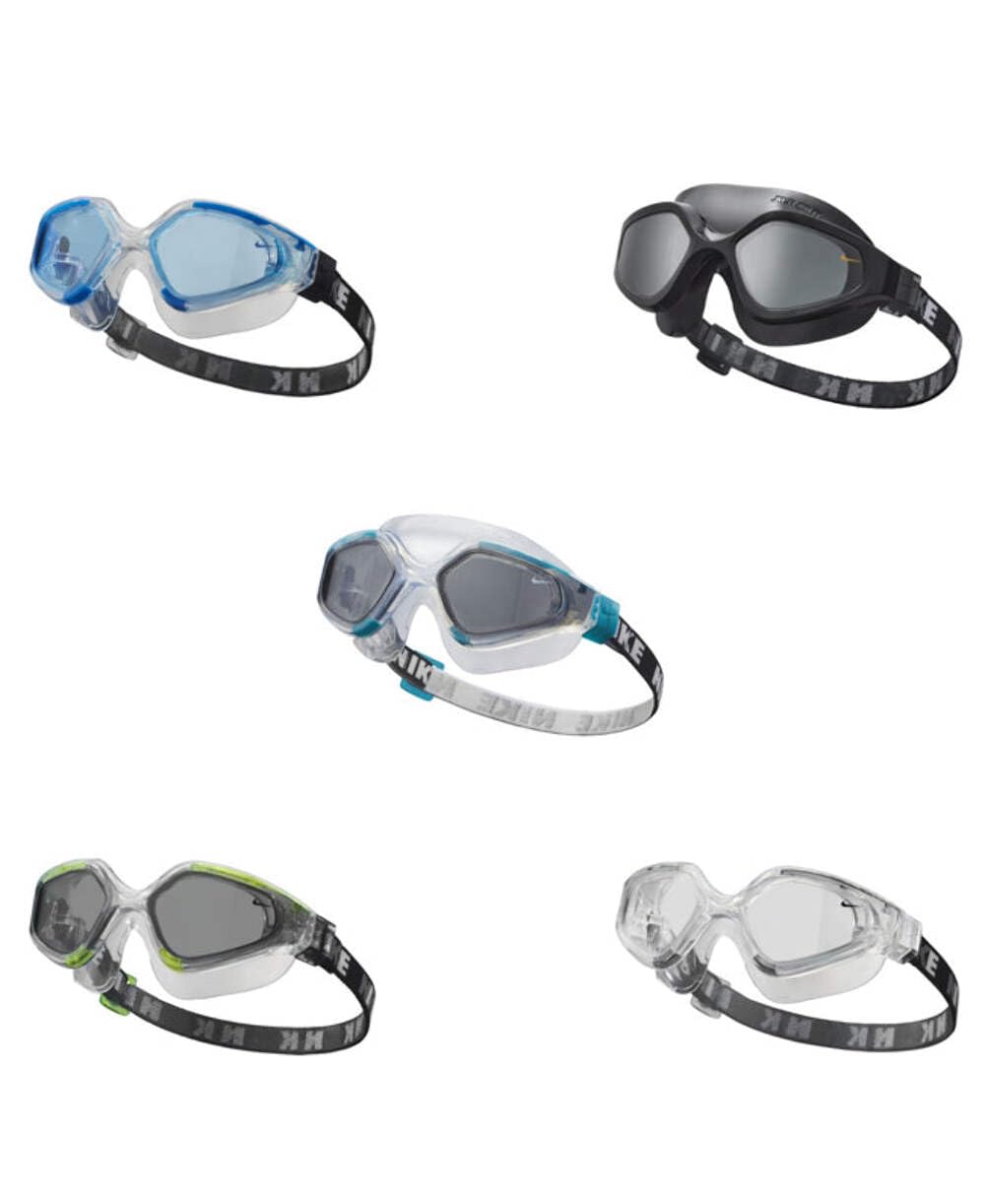 Nike Expanse Erwachsene Schwimmbrille, One Size, Transparent/Smoke