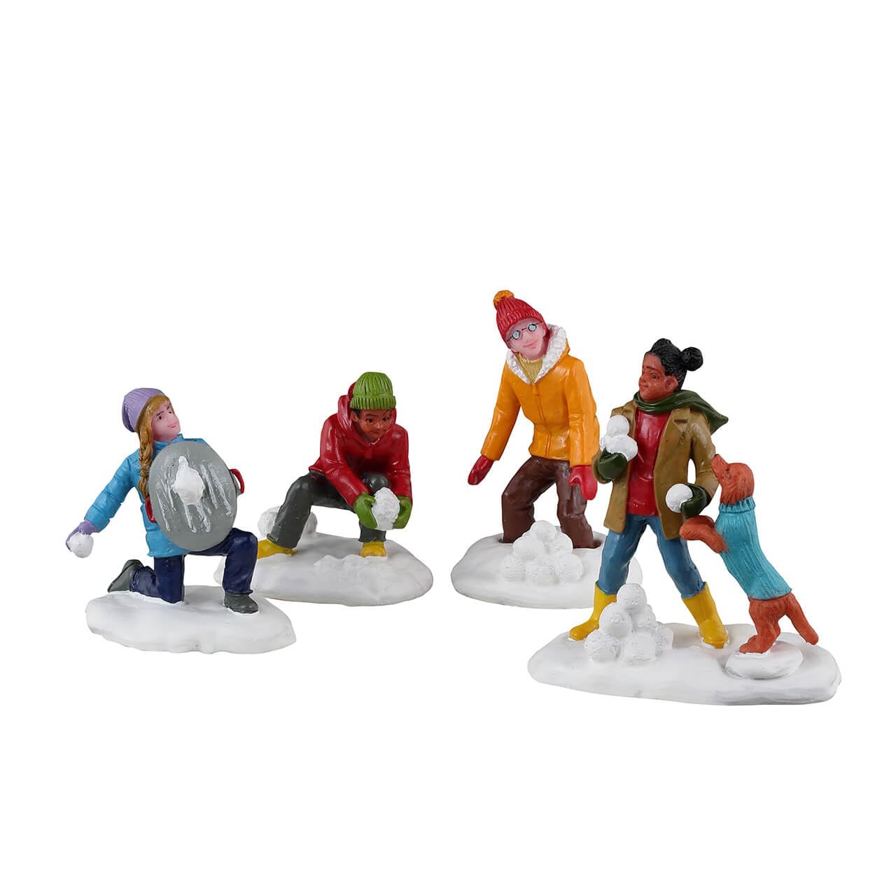 Snowball Battles ensemble de 4 figurines réalistes de qualité supérieure 32210