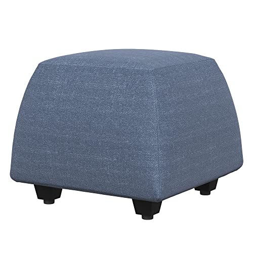 Image of Wakefit Belize Ottoman (Fabric, Omega Blue)