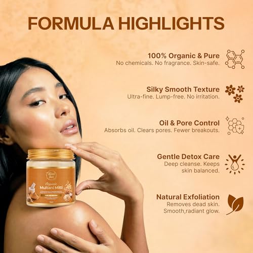 Image of TrendTree Multani Mitti Beauty Clay | 100% Pure Fuller's Earth for Face, Hair & Scalp Purification Rituals | 100g