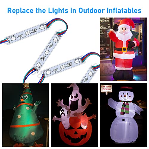 Pomelotree Led Storefront Lights For Business Waterproof Decorative Light For Advertising Letter Signs 4 Set 5050 Smd Window Strip 40Ft 80 Pieces Led Module Lights thumb #4