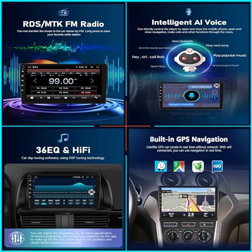 Autoradio Android 13 BMW X3 E83 écran tactile Bluetooth Android Auto 2DIN S1 - 6