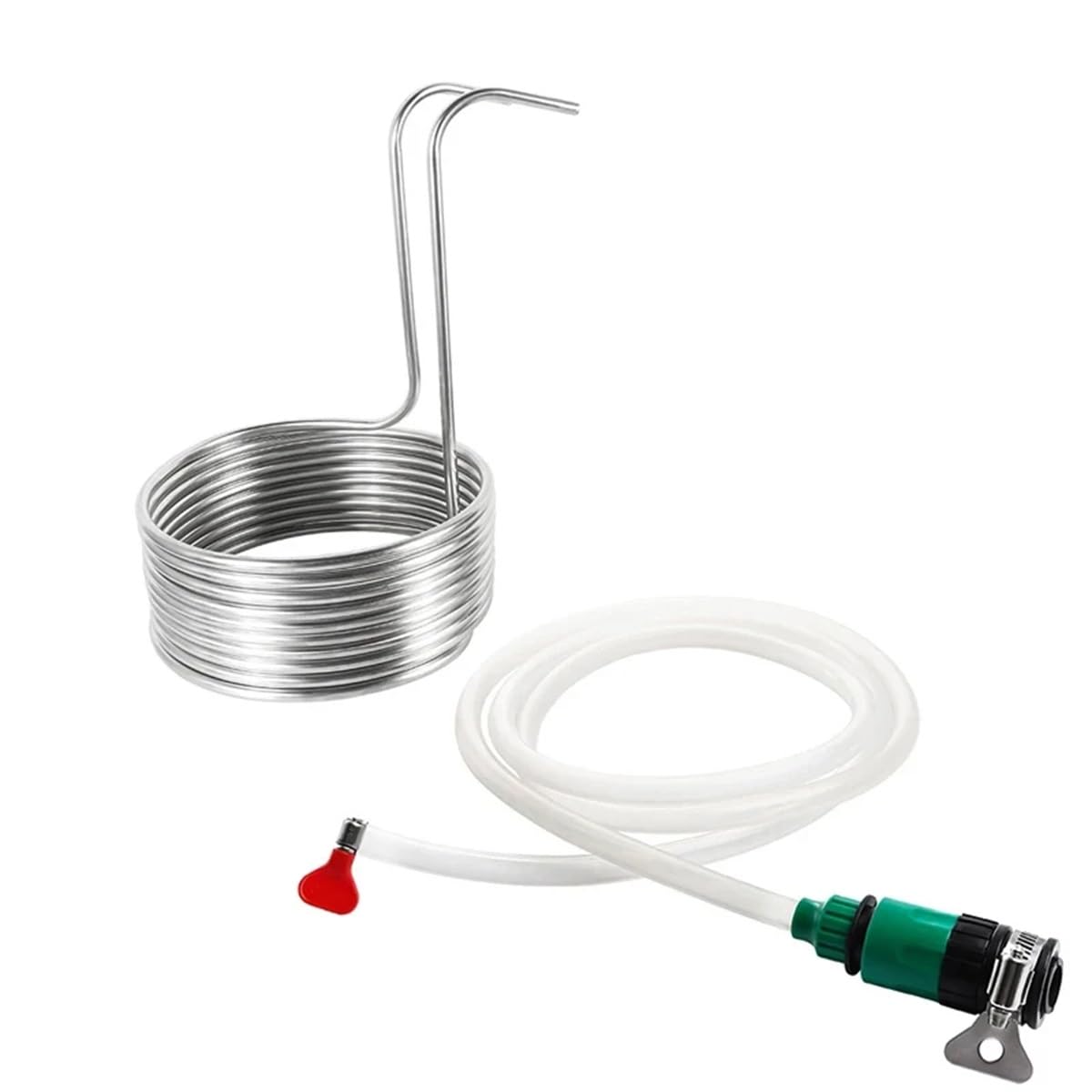 Serpentín De Enfriamiento De Elaboración De Cerveza, Enfriador De Mosto De Cerveza, Enfriador De Inmersión De Acero Inoxidable For Herramientas De Barra De Elaboración De Vino 9,52mm×0,5mm×8m ( Size :