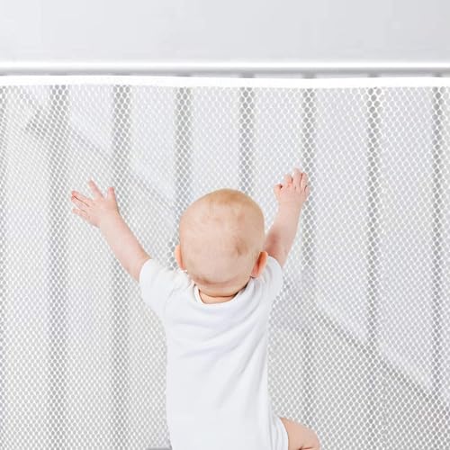Balustrade Escalier Filet de Sécurité pour Enfants, Filet de Protection pour Escaliers (2m x 79cm)