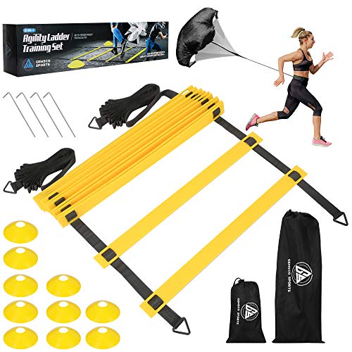 Agility Ladder- Balance Training Footwork- Football Gear - Basketball Training Equipment- Football Ladder- Workout Gear- Speed Ladder