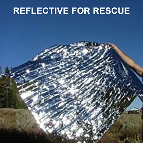 image for COTOUXKER Emergency Blankets，Mylar Thermal Blanket for Survival Refl