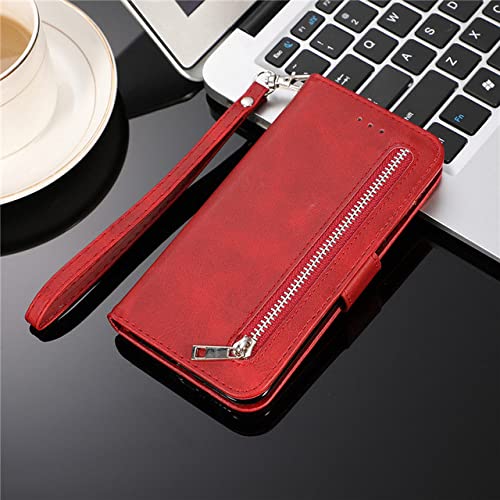 Coque portefeuille Huawei Mate 20 rouge pour ranger vos cartes et protéger l'écran