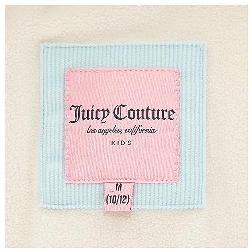 Image of Juicy Couture Girls Coat, Faux Fur Hooded Winter Jacket, Warm Padded Parka Hoodie, Kids Heavyweight Winter Coat