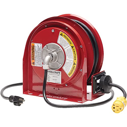 CORD REEL 12/3 X 30' 15AMP SINGLE OUTLET W CORD