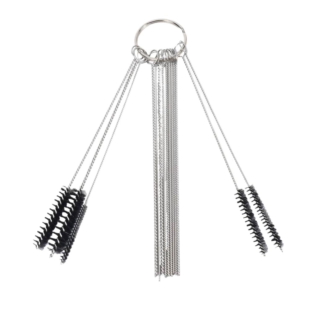 Kit de herramientas de limpieza de carbón para carburador QB con agujas de limpieza 30X y cepillos 15X