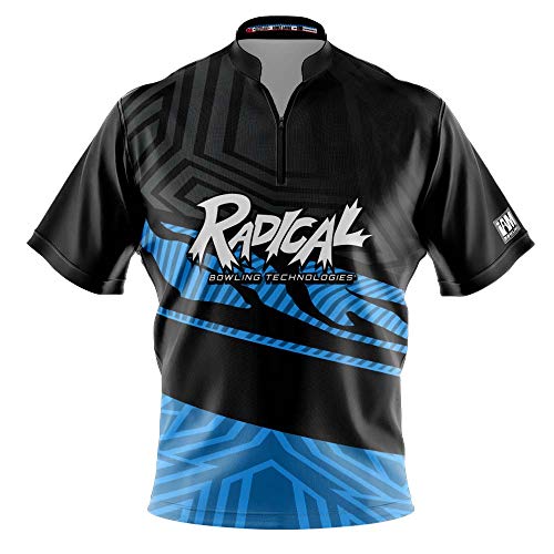 Logo Infusion I AM Bowling Jersey Short Sleeve Sash Collar 2012-RD Made in USA Radical (US, Alpha, Large, Regular, Regular) Multicolored
