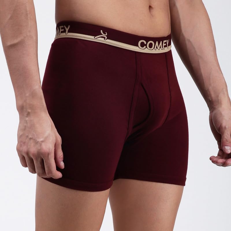 Image of Amul Comfy Men's Trunk Underwear | Soft Outer Elastic | Soft Waistband | Breathable Comfortable Innerwear | Pack of 10 | Color May Vary