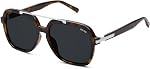 SOJOS Trendy Polarized Aviator Sunglasses for Women Men, 70s 80s Retro Square Aviators Sun Glasses SJ2672