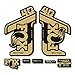 STAR SAM Adesivi Compatibili con forcella bici Fox 40 Rhythm 2021 Oro metallizzato 1 CMT