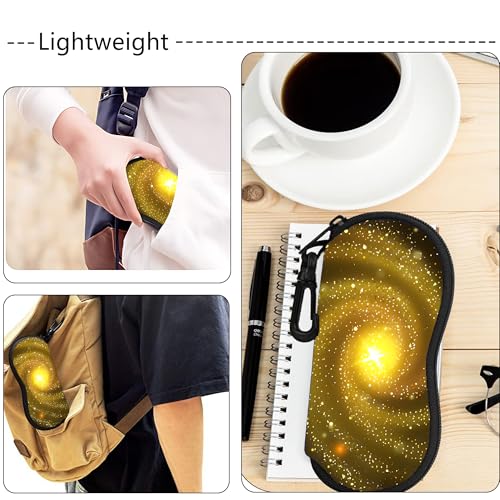 Image of Sunglass Case Soft Glasses Case 2 Pack Eyeglass Case With Hook Sunglass Organizer For Women (Halo)