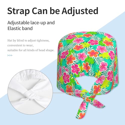Image of Breathable Working Cap with Adjustable Sweatband Scrub Cap for Men /Women | Breathable Working Cap with Adjustable Sweatband Scrub Cap for Men /Women