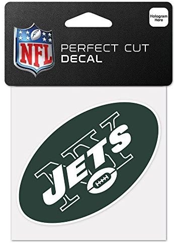 WinCraft New York Jets Perfect Cut Color Decal 4" X 4" New Wall Decal NFL