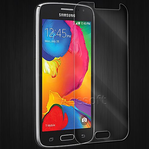 Heavy-Duty Tempered Glass Screen Protector Film Guard Shield Saver Armor Cover Compatible with Samsung Galaxy Avant SM-G386T1 MetroPCS - Easy to Install