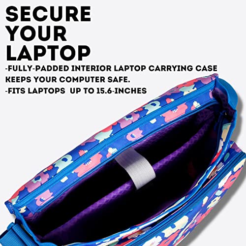 Image of J World New York Thomas Laptop Messenger Bag for Women & Men. Kids Computer Bookbag