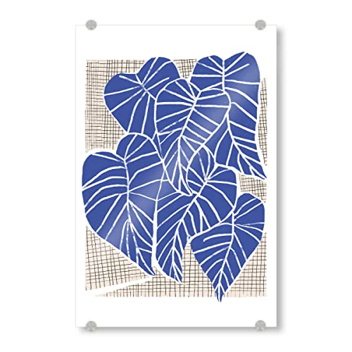 artboxONE Acrylglasbild 90x60 cm Natur Pati Cascino - Alocasias Bild hinter Acrylglas - Bild Natur Blatt Blume
