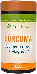 CURCUMA COLAGENO TIPO II E MAGNESIO 120CPS PRIME ERVAS